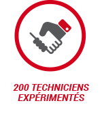 200 techniciens expérimentés